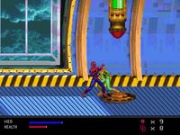 une photo d'Ã©cran de Spider-Man - Web of Fire sur Sega Megadrive 32X